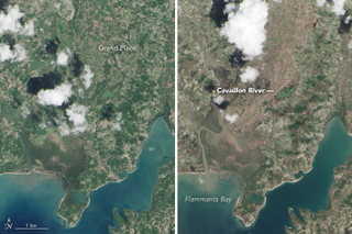 NASA Earth Observatory image by Jesse Allen, using Landsat data from the U.S. Geological Survey.